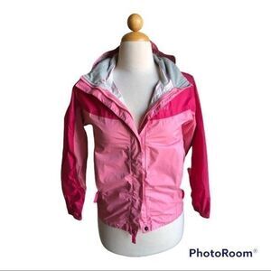 Marmot pink wind breaker / rain jacket girls large
